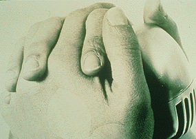 On Guard, 1998 (S/W-Fotografie und Tusche)