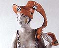 Vally Wieselthier: Stehende Figur mit Blumenhose, 1927 (Zum Vergrößern anklicken)