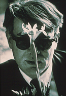 Andy Warhol with Flower, 1963