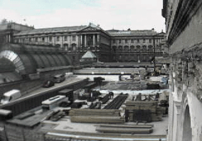 Webcam-Shot der Albertina-Baustelle, 24. April 2001