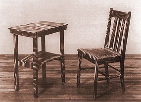 Table and Chair, 1962-63 (Zum Vergrößern anklicken) / ©Bild: MAK