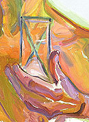 Die Sanduhr, 2001 (Zum Vergr��ern anklicken) / �Bild: Maria Lassnig