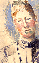 Portr�t Madame C�zanne, um 1888 (F�r ganzes Bild anklicken)