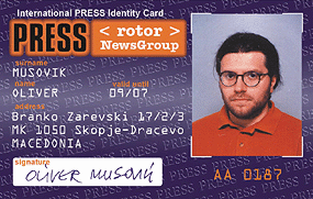 Presseausweis Oliver Musovik