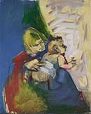 Madonna, blau, rot, blond, (2002) / �Bild: Siegfried Anzinger