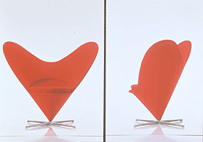Heart Cone Chair, Plus-linje, DK (1959) Reedition Citra CH/D, 1999. Foto: Marc Eggimann,  � Vitra CH/D.