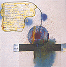 �l, Acryl, Grafit, Farbpigmentfolienabzug