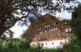 Das Schweizer Chalet im Kanton Waadt, in dem Balthus am vergangenen Sonntag verstarb.