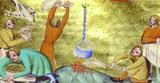 Illustration
- Neben kleinen und großen Kochbüchern wird auch eine Weltchronik gezeigt (Heinrich von München, Bayern oder Österreich um 1390).  Foto: onb 
