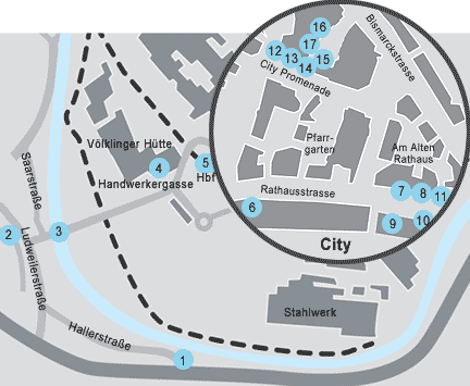 Sadtplan Parcours V�lklingen