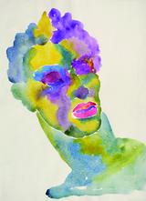 Illustration
- Bunte Rarität: „Männlicher Kopf“ aus 1928/1929. 