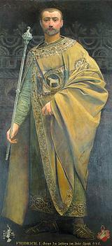 Illustration
- Ist das ein echter Gustav Klimt? – Ja, nämlich sein Porträt Friedrich I. von Zollern (1885).  Foto: Klimtarchiv 