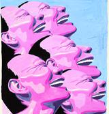 Illustration
- Yue Minjun gehört als „zynischer Realist“ zu den Shooting-Stars unter den chinesischen Malern. Hier ist sein Ölbild „Untitled“ aus 2007 abgebildet.  Foto: Yue Minjun 