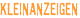 KLEINANZEIGEN
