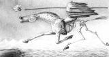 Alfred Kubin: "Der Hunger", (1903, aus der Hans-von-Weber-Mappe). Foto: Auer/VBK, Wien