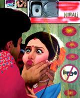Atul Dodiya: "Bloodline from Saptapadi: Scenes from Marriage". Foto: Vadehra