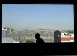 Blick aus dem Leopold Museum auf das "Mumok".