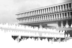 Foto: Galerie Insam Artikelbild: Laut Lefèbvre ist Architektur durch soziale Interaktion definiert: Bitter / Weber, "Templeton Five Affair, March 1967"
- Foto: Galerie Insam