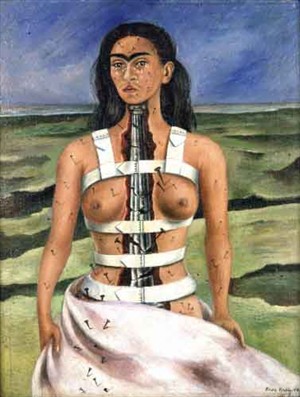 Foto: Collection Museo Dolores Olmedo, Xochimilco, México Artikelbild: Eine Ausstrahlung, der kaum zu entkommen ist. Frida Kahlos "Die
gebrochene Säule". - Foto: Collection Museo Dolores Olmedo, Xochimilco, México