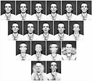 Artikelbild: Eine Meditation über das Medium Fotografie: Jürgen Klaukes 17-teilige Arbeit "Philosophie der Sekunde" von 1976. - Foto: Galerie Thoman