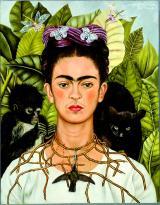 Frida 
Kahlo "Selbstbildnis mit Dornenhalsband" aus dem Jahr 1940. 
Foto: Nickolas Muray Collection/VBK Wien 2010