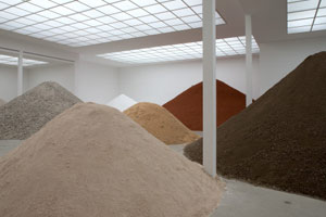 Foto: Wolfgang Thaler Artikelbild: Aus Lara Almarceguis Zutatenliste für die Secession: ein paar Tonnen
Beton, Gips, Holz, Ziegel und Mörtel. - Foto: Wolfgang Thaler