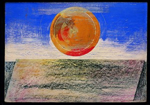 Artikelbild: Zurzeit in Salzburg: Max Ernst, "Composition" (1925), Öl auf Karton. 
Sammlung Würth.  - Foto: VBK, Wien 2010