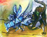 Der große 
Individualist der Malerei: "Hummer und Katze" (1911) ist Teil 
der Picasso-Ausstellung in der Albertina. Foto: Succession Picasso/VBK, 
Wien