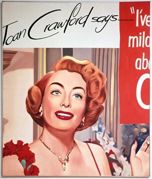 Artikelbild: Auch das ist Realität: Joan Crawford wirbt für Tabakprodukte. James Rosenquist: "Untitled" (Joan Crawford says, 1964).  - Foto: MUMOK / Museum Ludwig / Rheinisches Bildarchiv Köln