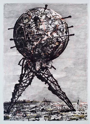 Artikelbild: Steter Wandel: "World Walking" von William Kentridge. - Foto: John Hodgkiss/William Kentridge