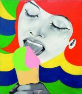 In 
"Ice Cream" von 1964 zeigt die belgische Pop-Art-Künstlerin 
Evelyne Axell die Verflechtung von Sexualität und Sinnlichkeit aus der 
weiblichen Perspektive. Foto: Evelyne Axell/VBK/Paul Louis