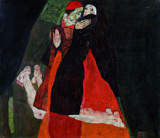 Auch Egon Schieles 
"Kardinal und Nonne" (1912) ist zurzeit in Basel zu sehen. 
Foto: Leopold Museum Wien
