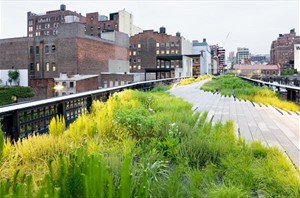 Artikelbild: Die Grün- und Flanierzone, die seit 2004 im Südwesten Manhattans auf einer seit langem stillgelegten Hochbahntrasse entsteht, bringt Städter zum Träumen.
&nbsp; - Foto: James Corner Field Operations / Diller Scofidio + Renfro