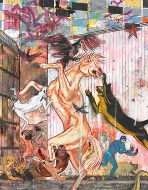 Artikelbild: Daniel Richters "Halli Galli Polly".  - Foto: Mischa Nawrata, Wien
