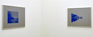 Artikelbild: Zwei Arbeiten aus der  fünfteiligen  Serie "Act of God" (1999)  von Mary  
Ellen Carroll.   - Foto: Galerie Winter