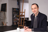 Christian Dewanger, Geschäftsführer und Mastermind in der Zeichenfabrik im 15. Bezirk. Foto: zf

