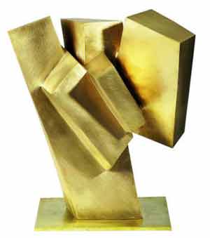 Artikelbild: Josef Pillhofer, "Erzengel" (1970), hochpolierte Bronze. - Foto: Kovacek 