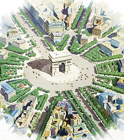 Manchmal ist die Kunst schon vorher da, wie hier in Paris der Arc de Triomphe. Manchmal ist die Kunst schon vorher da, wie hier in Paris der Arc de Triomphe.