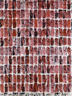 Artikelbild: Top-Seller der Versteigerung zugunsten der Londoner Serpentine Gallery 
waren John Currin's Ölgemälde "Edwardian" , das bei 713,250 £ den 
Zuschlag erhielt, sowie Richard Prince's Acryl-Collage "Untitled" , das 
für 541,250 £ den Besitzer wechselte. - Foto: Richard Prince: "Untitled" , 2010. Copyright Sotheby's