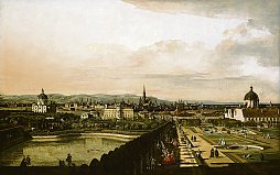 Meisterwerk eines kosmopolitischen Künstlers: Bellottos "Wien vom Oberen Belvedere aus gesehen". Meisterwerk eines kosmopolitischen Künstlers: Bellottos "Wien vom Oberen Belvedere aus gesehen".