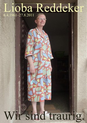 Artikelbild: In memoriam Lioba Redekker: Plakat von Julius Deutschbauer.  - Foto: Deutschbauer