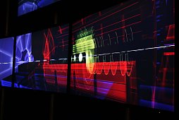 Ein Blick in die Ausstellung "Die Forschung am CERN". Ein Blick in die Ausstellung "Die Forschung am CERN".