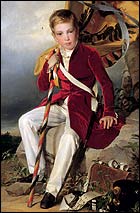 Friedrich von Amerling (1803 - 1887): Erzherzog Franz Joseph 1838 (Erzherzog Franz Ferdinand Museum, Schloss Artstetten)
