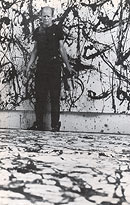 Pollock, 1950 / ©Bild: H. Namuth, Stuttgart, Staatsgalerie