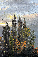 Morgennebel über Pappeln, 1822 (Zum Vergrößern anklicken)